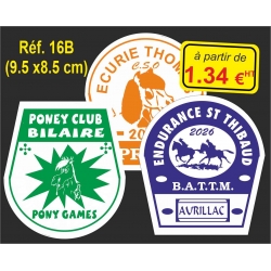 Plaque PVC Réf. 16 (9.5 x 8.5 cm)